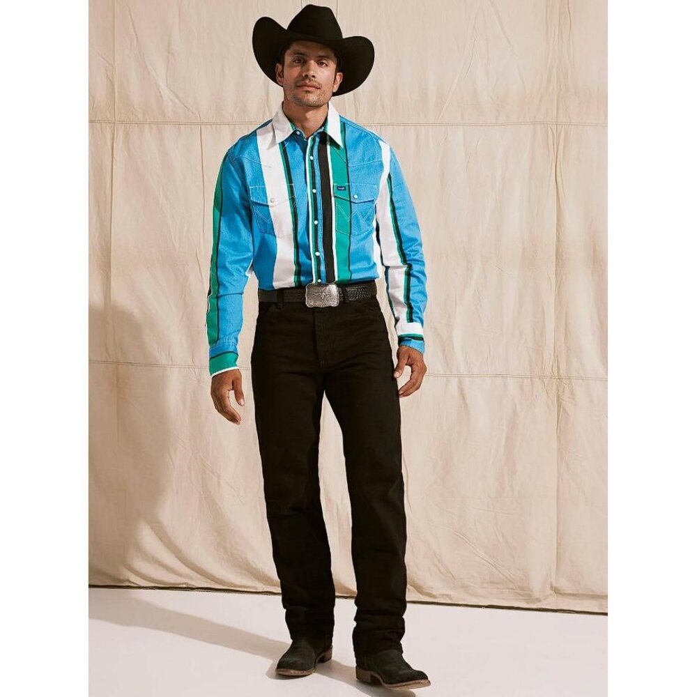 WRANGLER Men's Cowboy Cut Original Fit Jean Size 33X34 In Shadow Black